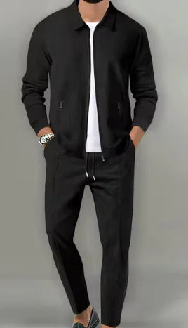 Traje de Chaqueta para Hombre con Bolsillos con Cremallera y Corte Slimbre