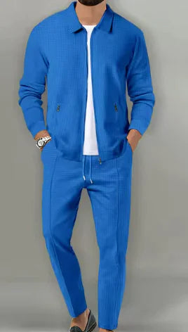 Traje de Chaqueta para Hombre con Bolsillos con Cremallera y Corte Slimbre