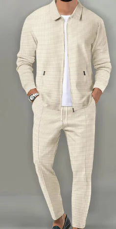 Traje de Chaqueta para Hombre con Bolsillos con Cremallera y Corte Slimbre