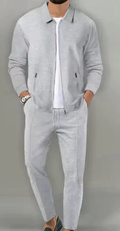 Traje de Chaqueta para Hombre con Bolsillos con Cremallera y Corte Slimbre