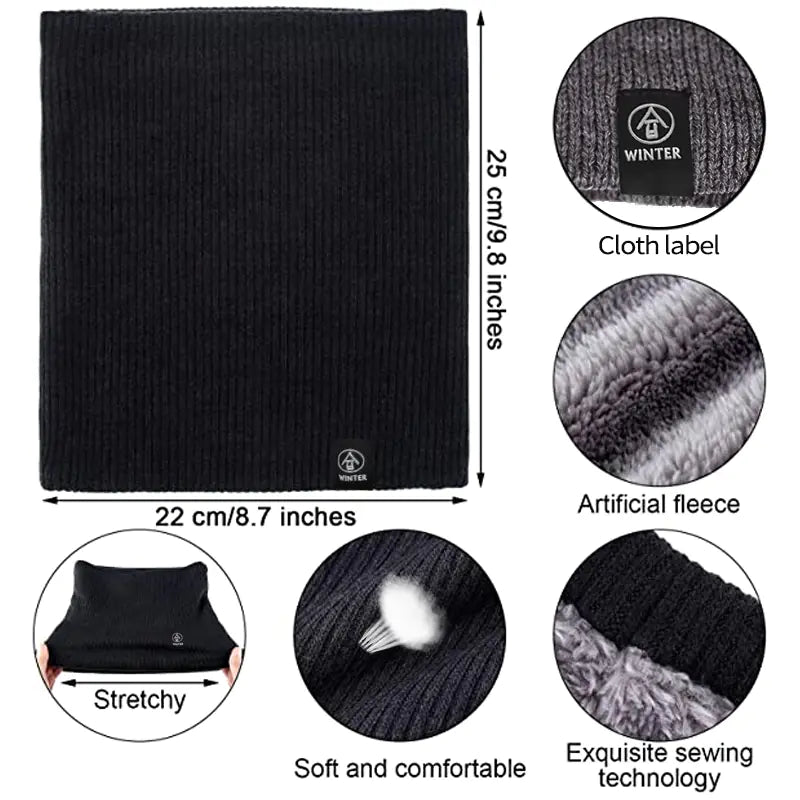 Bufanda de Lana Gruesa Unisex